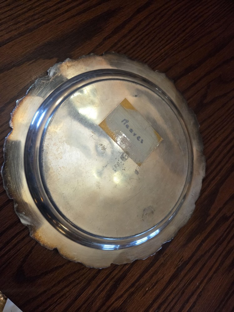 Vintage Homan Silverplate Tray With Grapevine Edge