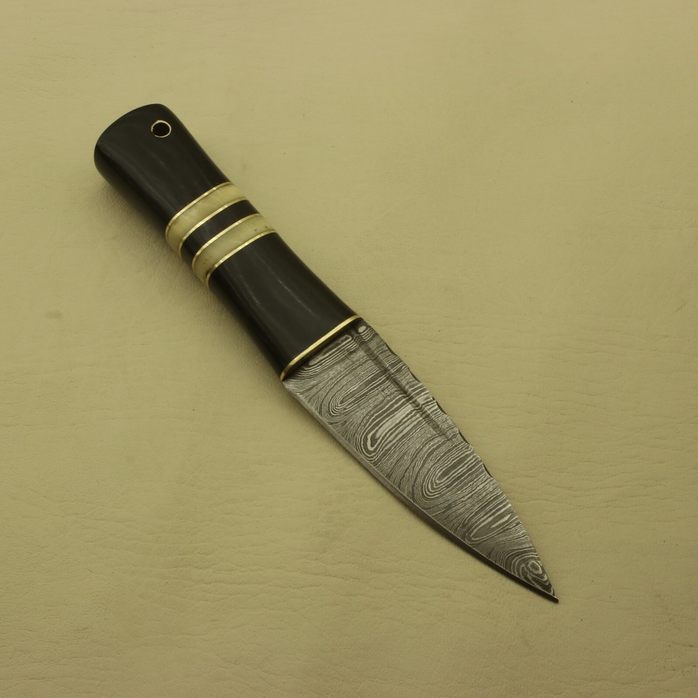 8 inches Celtic Scottish Dirk SGIAN DUBH DAGGER Bone Handle Knife.