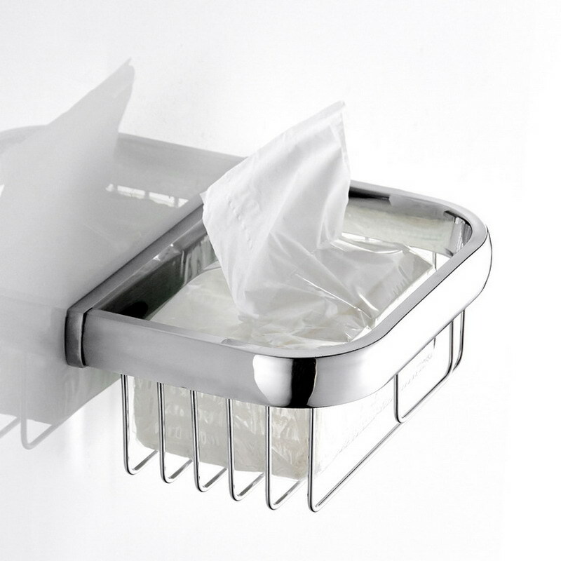 Polished Chrome Brass Wall Mounted Bathroom Accessories Bath Hardware Set