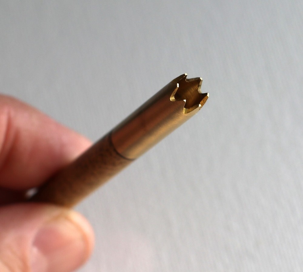 3" Brass Bat-One Hitter Pipe-Designed for 4" Dugouts-Grinder Tip Mango