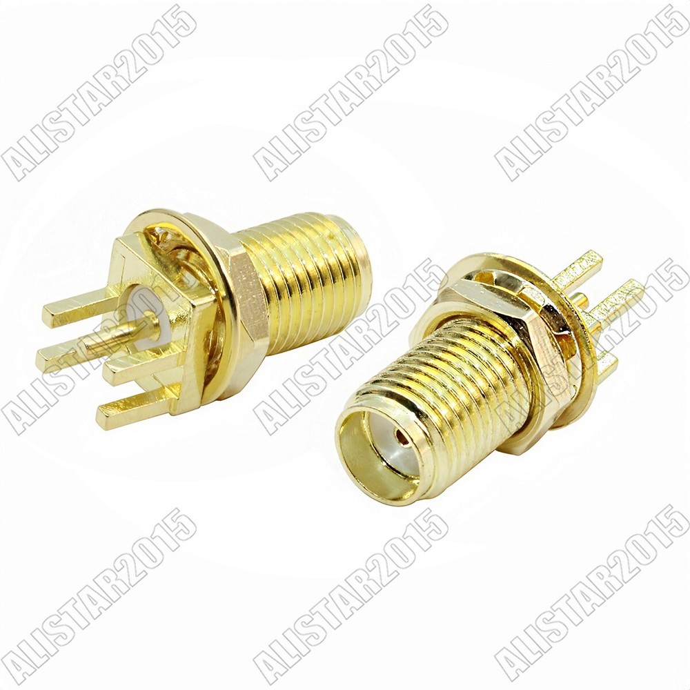 20, SMA Female End Launch Bulkhead PCB Edge Mount short version PCB RF Connector