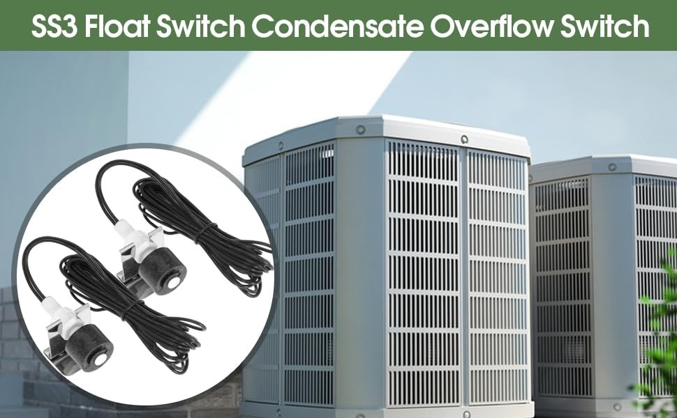 SS3 Condensate Drain Pan Switch Replace 97647 for HVAC Drain Pan Condensate