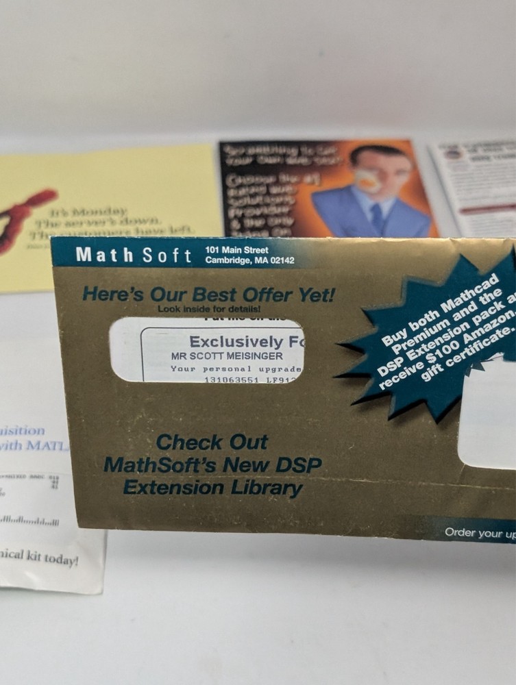 Matlab Mathsoft Earthlink Interland PC Computer Internet Advertising Ads Y2K VTG