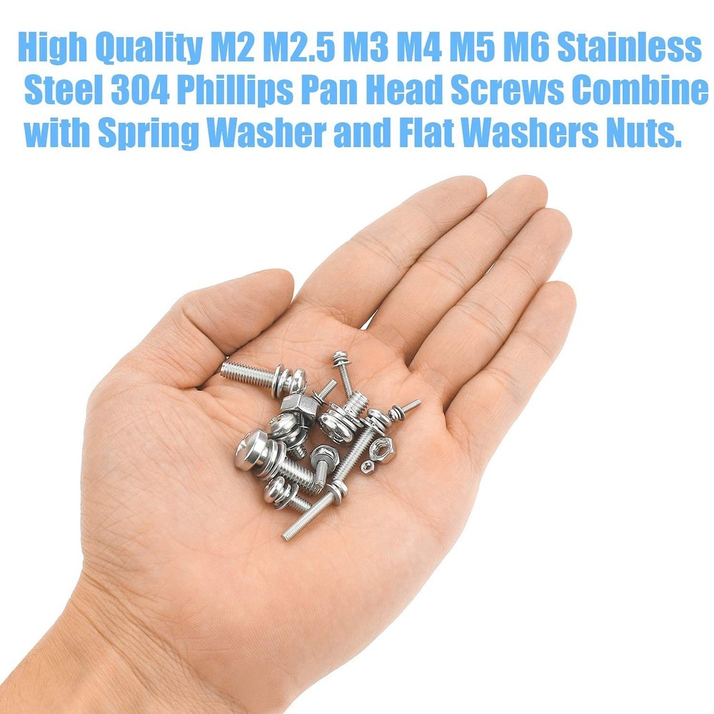 Stainless Steel Phillips Screws Assortment