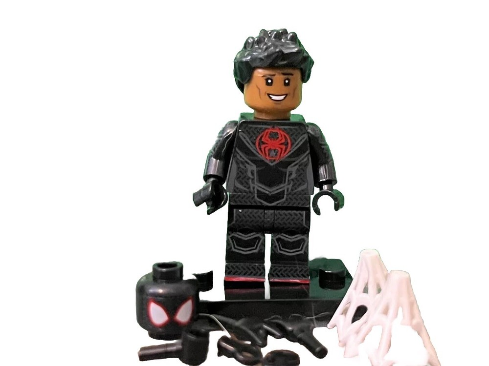 Custom Brick Miles Morales Minifigure
