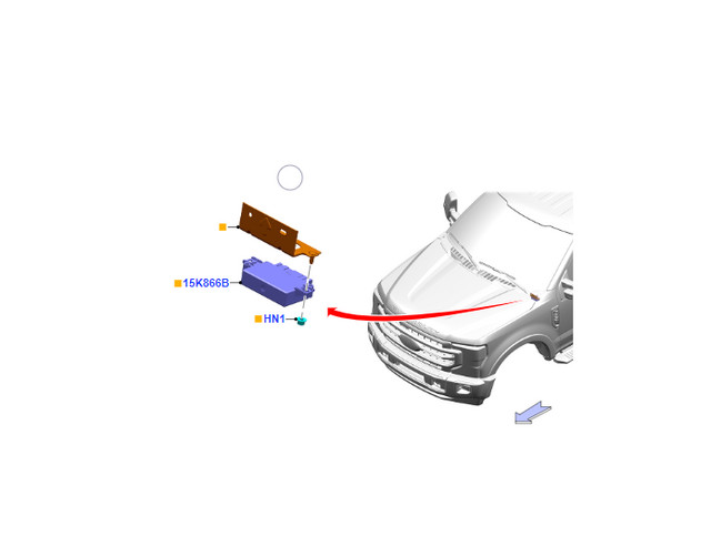 2020-2022 Ford Super Duty Module Parking Aid System