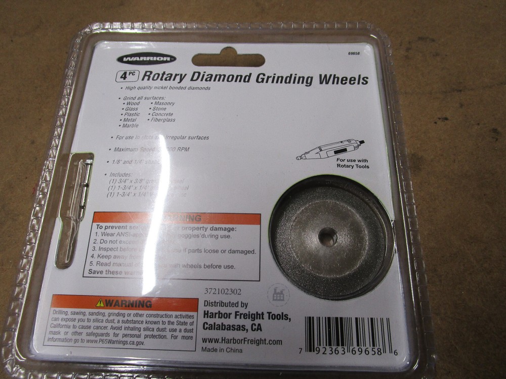 Large Diamond Rotary Grinding Wheel Set Warrior