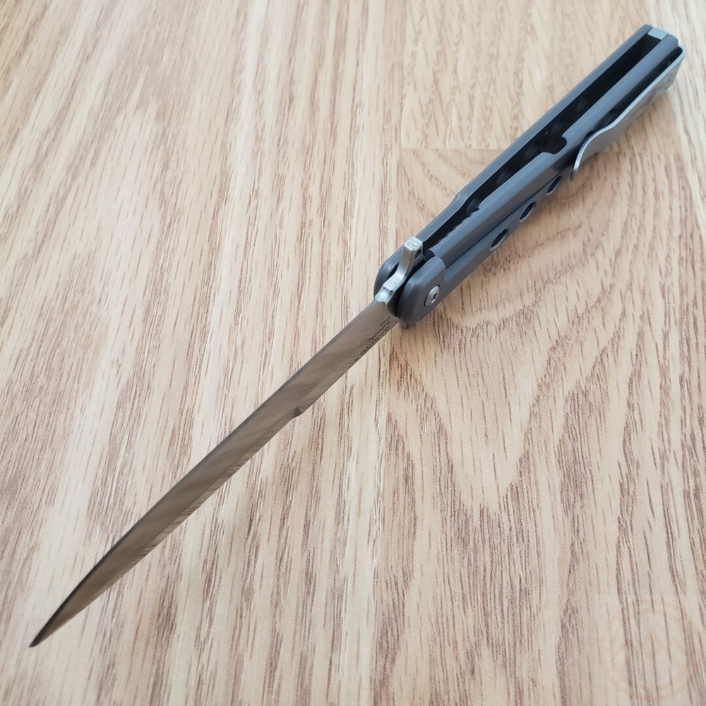 Al Mar Quicksteel Framelock Folding Knife 3" Stainless Blade Stainless Handle