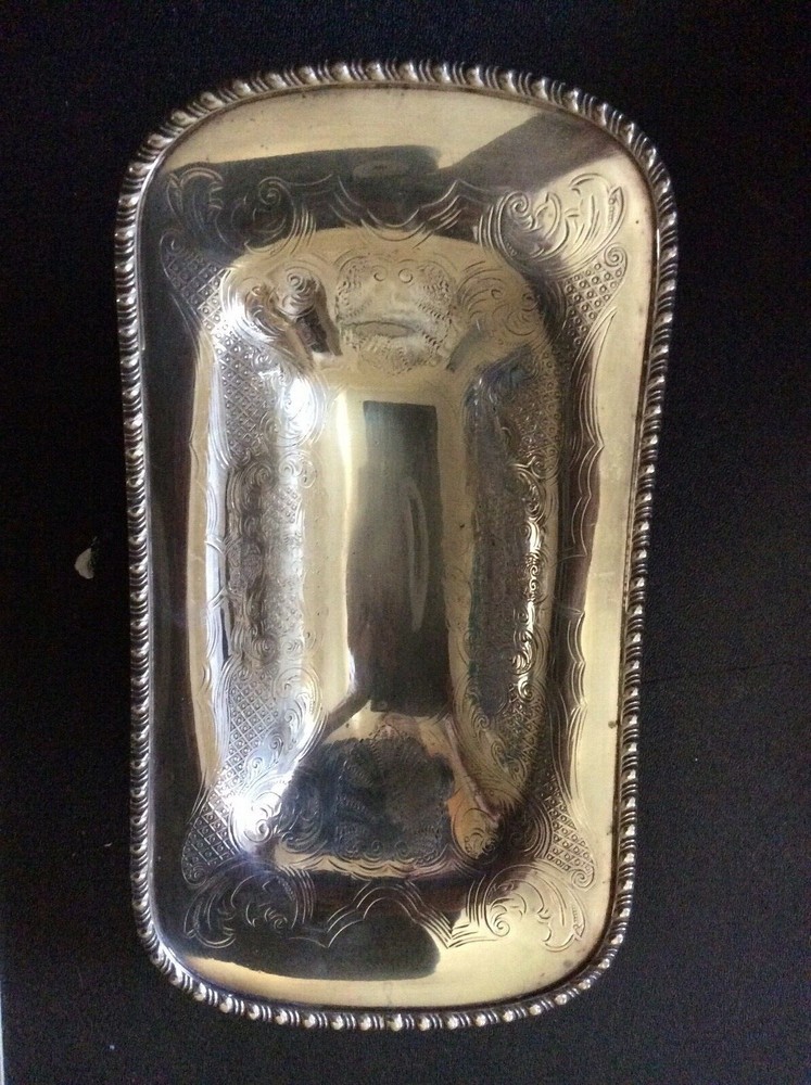 Sheffield Reproduction Silver Plate Footed Dish