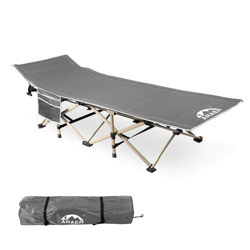 ARAER Camping Cot, 450LBS(Max Load), Portable Folding