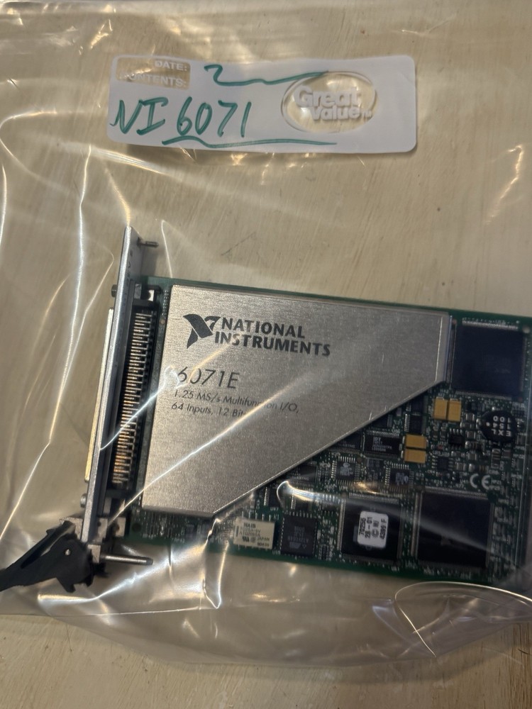 National Instruments 6071E 1.25 MS/s Multifunction I/O 64 Input 12 Bits