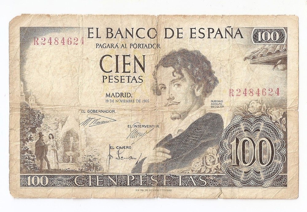Spain 100 pesetas 1965