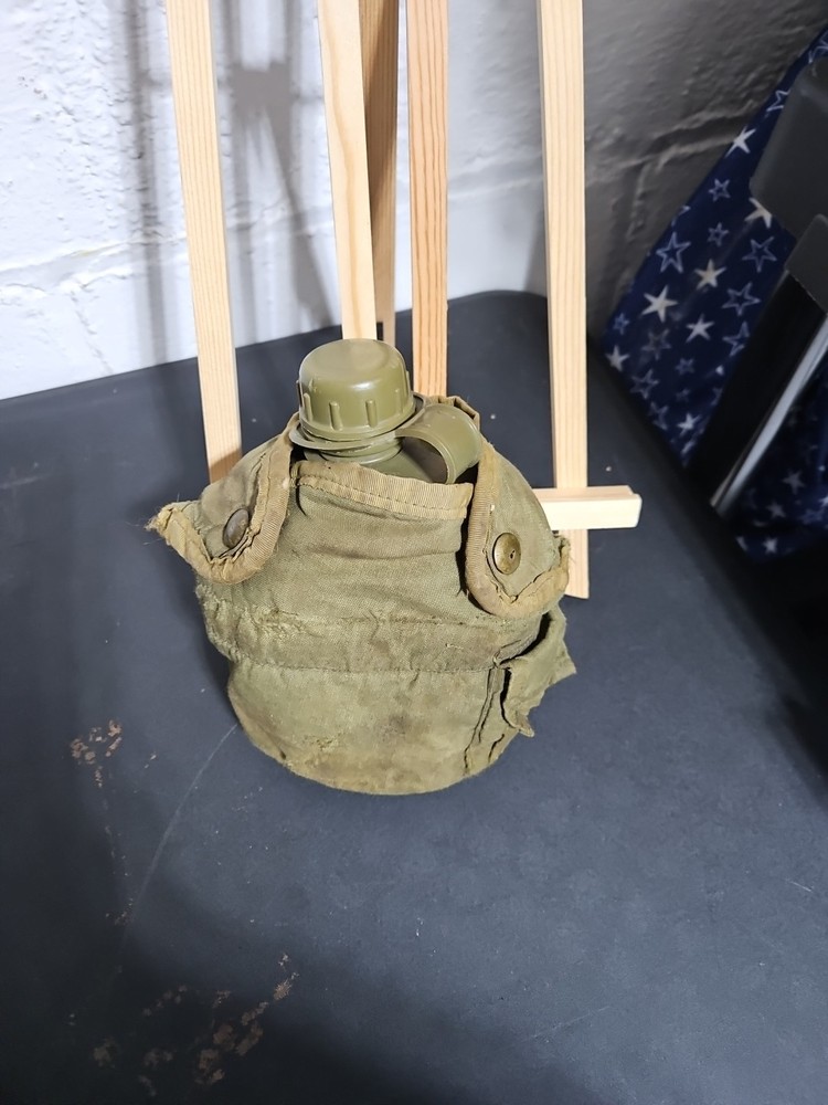 US Army Plastic Canteen Both With Insulated Covers