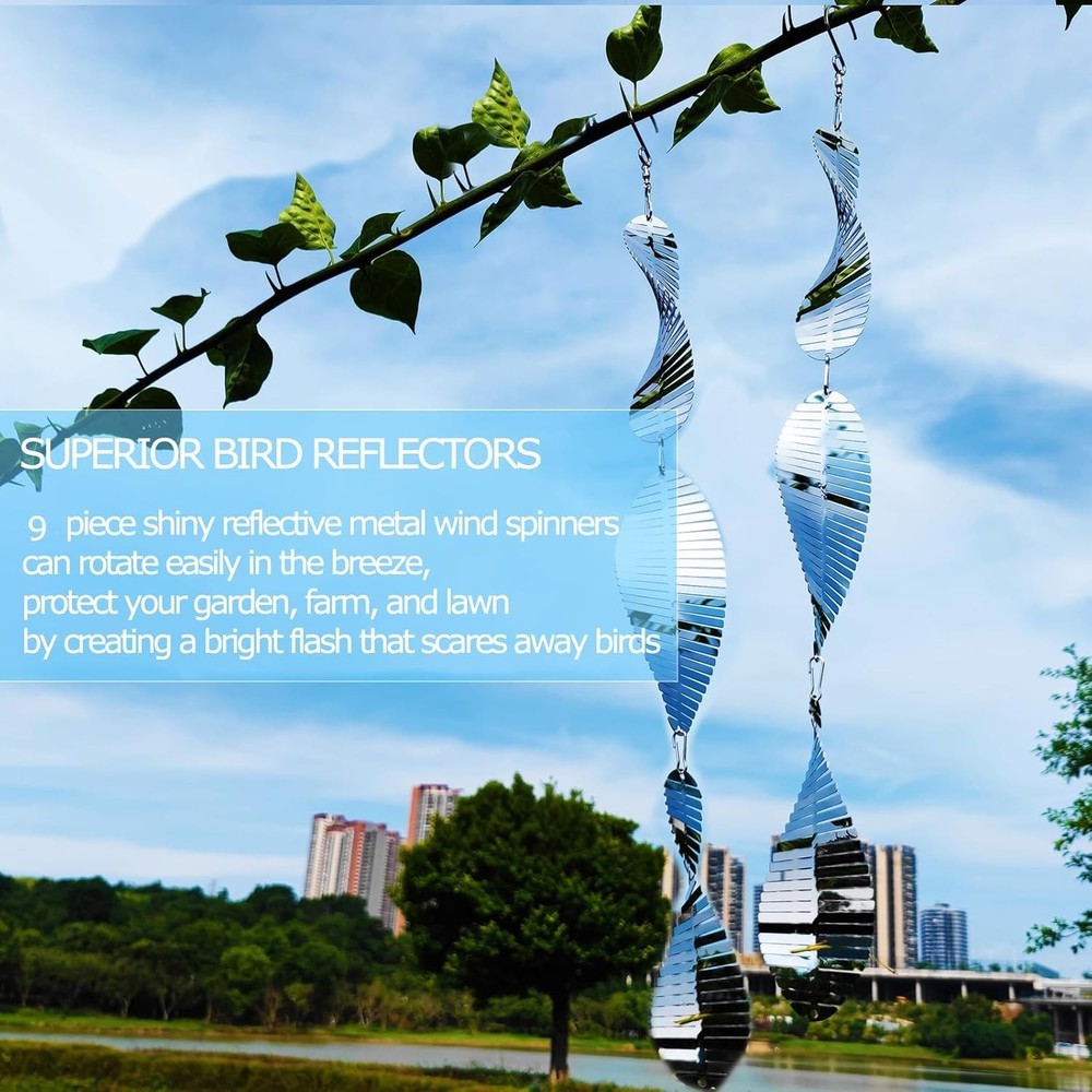 Bird Deterrent Spinners - Reflective Garden Decor