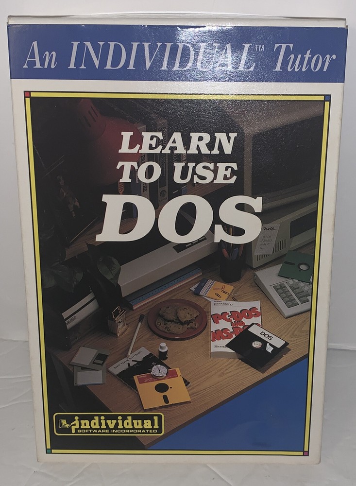 Vintage DOS Computer Based Learning Tools - Learn To Use By Individual Software