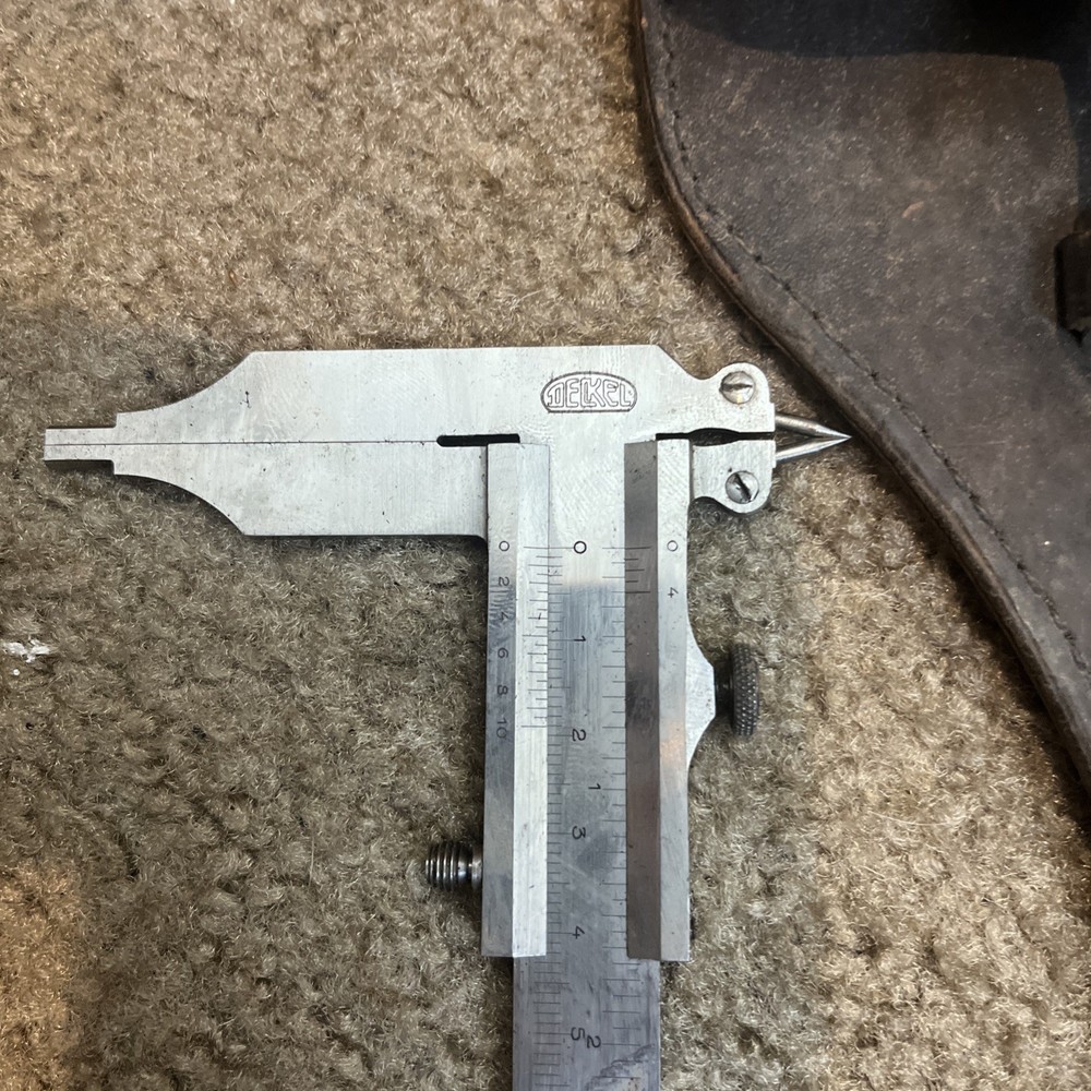 Vintage Deckel vernier caliper With Case