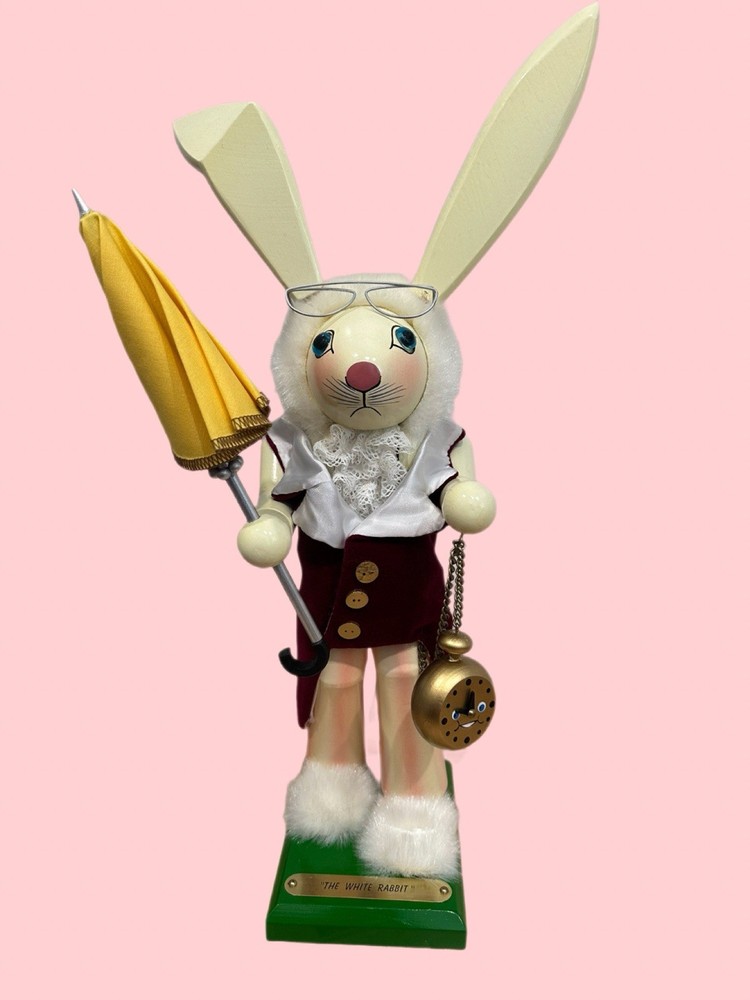 Steinbach White Rabbit Nutcracker Full Size In Box And In Excellent Condition