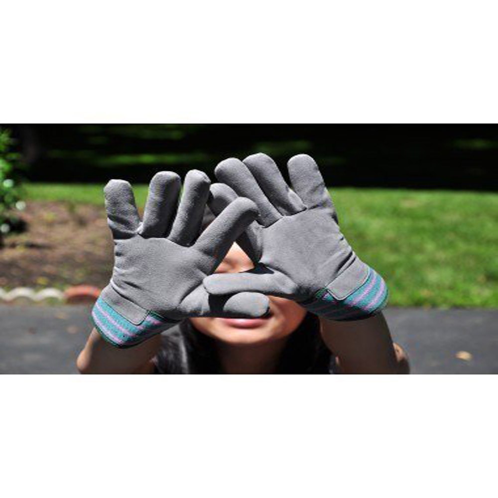 Garden Leather Gloves with Safety Cuff Large