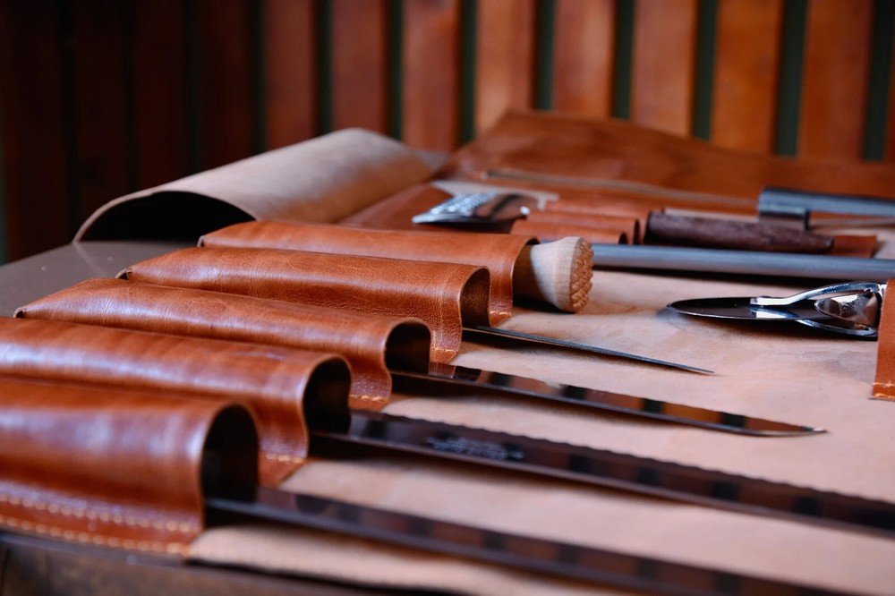 Leather knives roll High Quality, Chef knife roll, Custom knife case roll