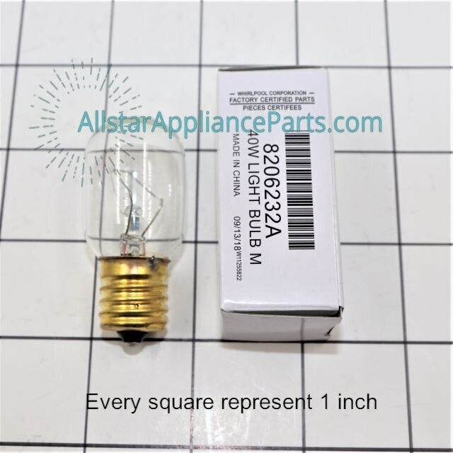 Whirlpool Microwave light bulb 8206232A