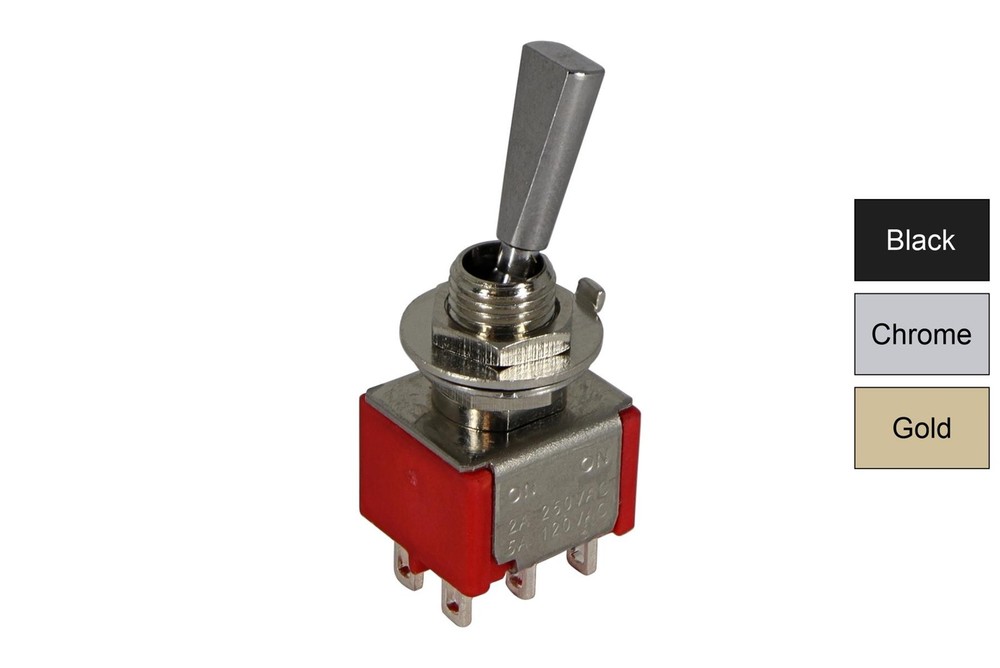 Mini Flat Paddle Toggle Switch 2-way On-On