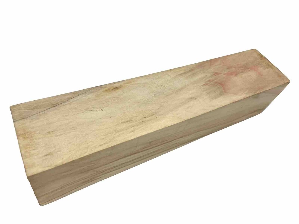 Figured Box Elder Craft blank 2" x 2" x 9-1/4” (c49) Light Flame