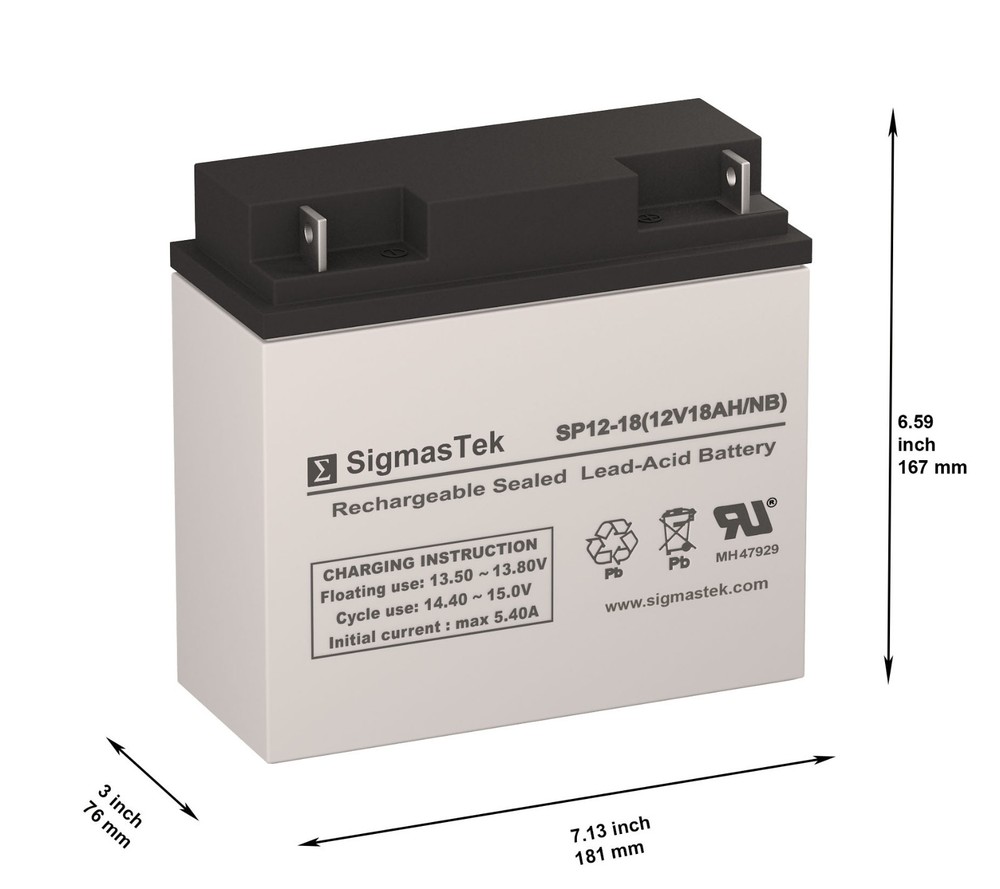 Enduring 6FM18 12V 18AH NB Battery (Replacement)