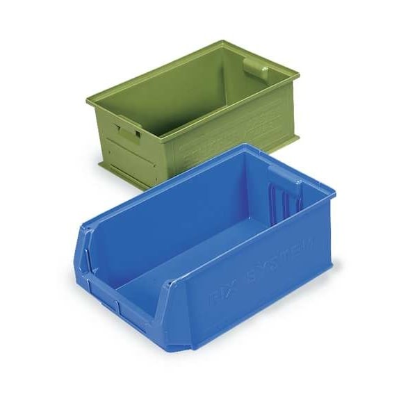 Ssi Schaefer 1463.130906Bl1 Solid & Stackable Straight Wall Storage Container,