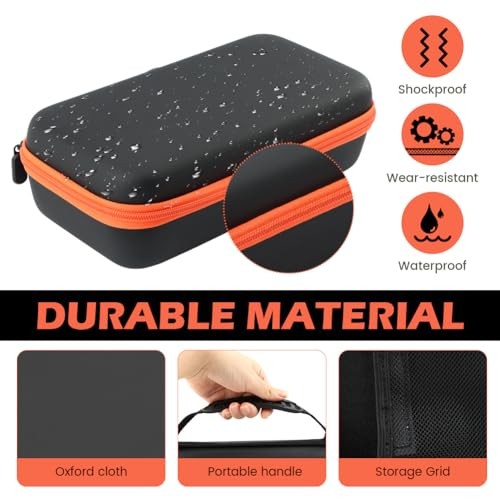 Wireless Microphone Case, Portable Handheld Dual Mic Hook and Loop Fastener