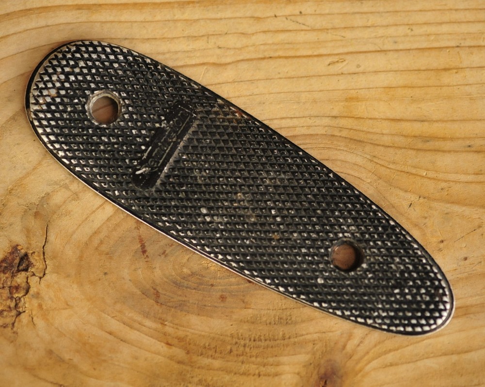 Remington Checkered Aluminum Buttplate