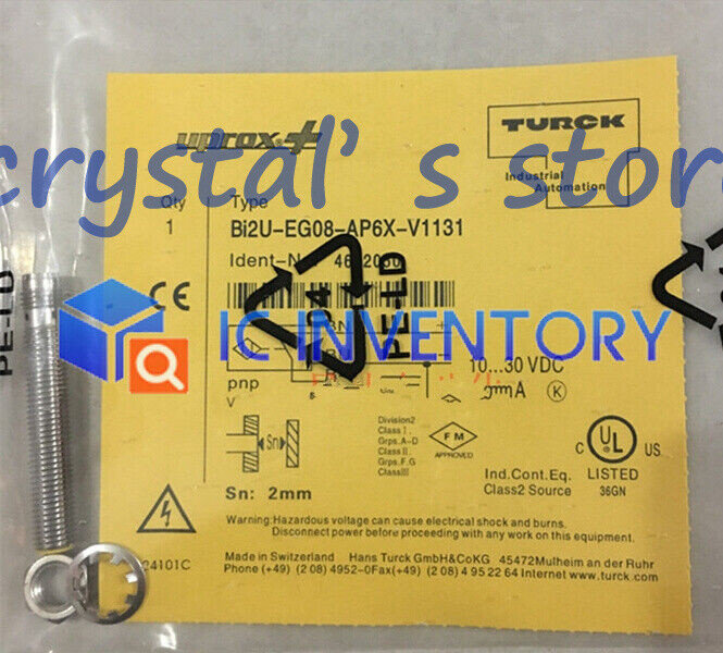 1PCS New TURCK Proximity Switch BI2U-EG08-AP6X-V1131