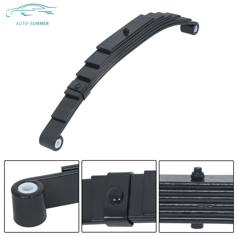 6 Leaf Double Eye Spring 3500lbs Cap For 7000lbs 7K Tandem Trailer Axle-Set 4