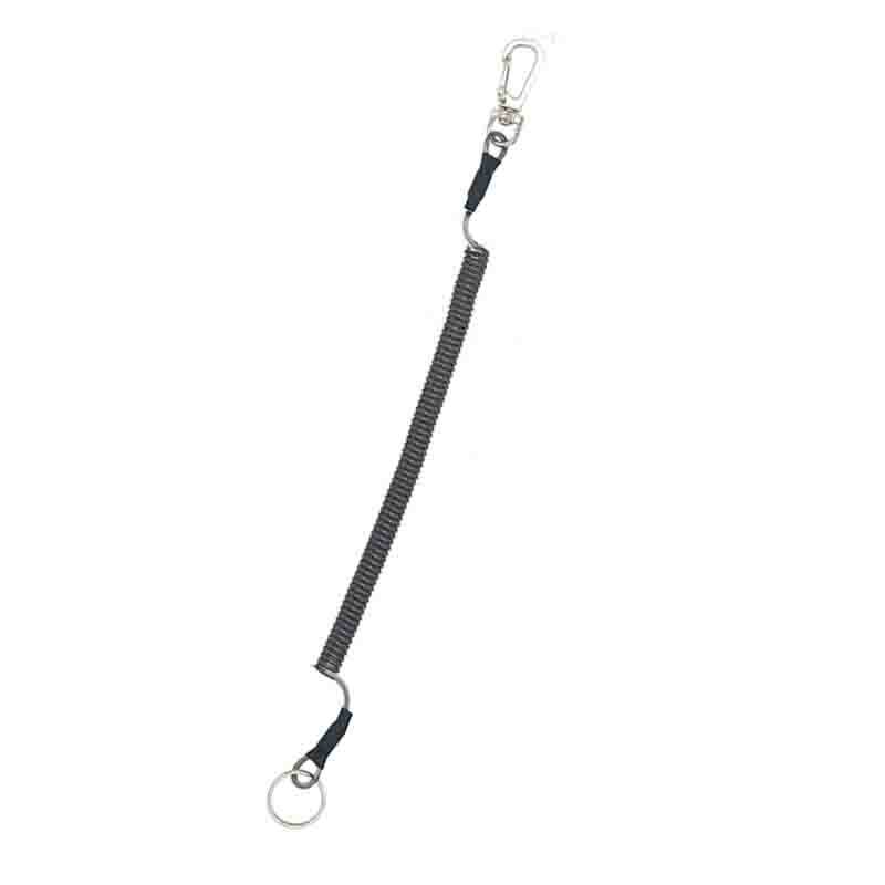 Spiral Spring Coil Chain Retractable Stretch Wrist String Key Chain Hook Lanyard