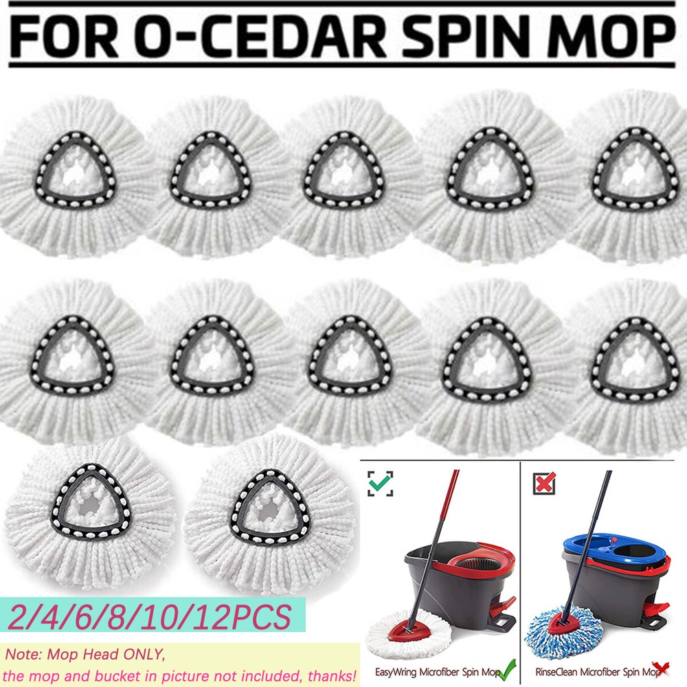 Replacement Heads Mop Refill Mop for O-Cedar Easy Cleaning Mopping Wring Spin