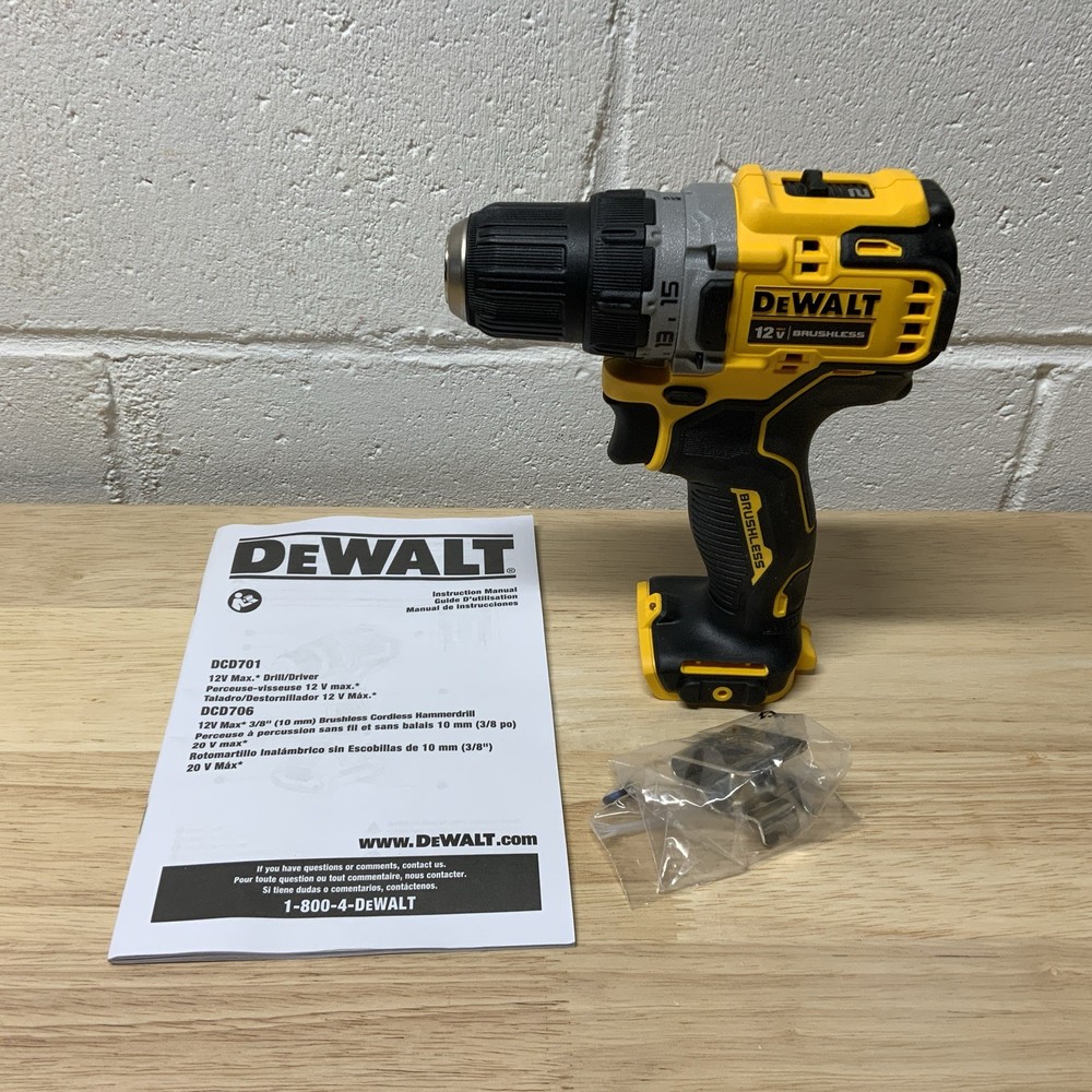 Dewalt XTREME 12v MAX Drill Driver DCD701 NEW FROM KIT