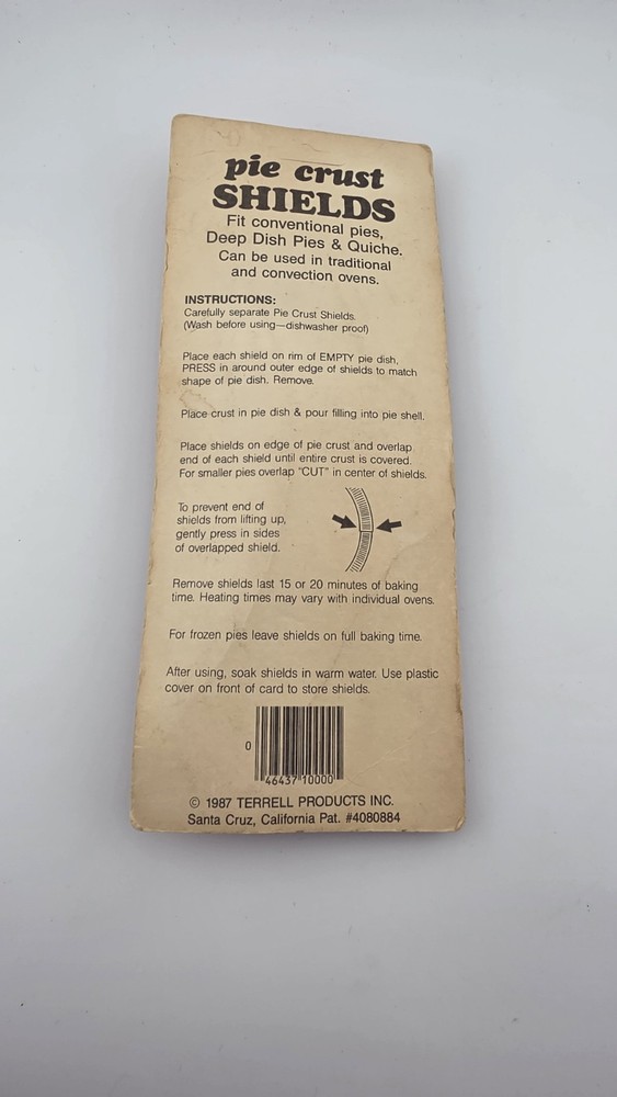 Vintage Pir Crust Shields 1987