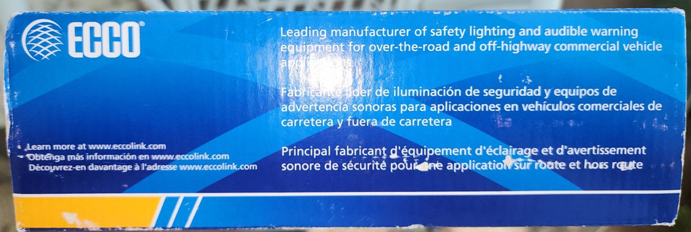 ECCO 5580CA PERMANENT MOUNT LED MINIBAR Amber