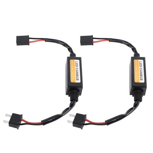 2PCS LED Headlight Decoder | H7 Canbus ErrorFree Anti Flicker Resistor | Water