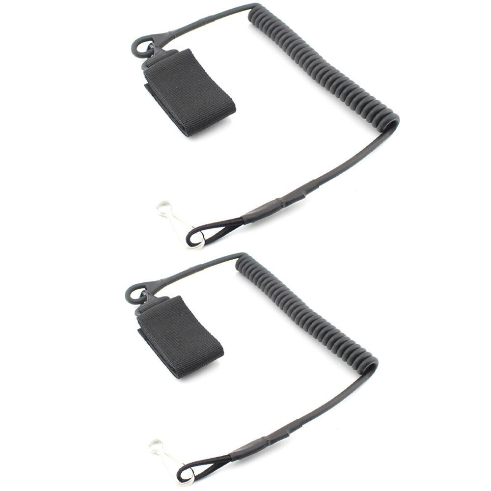 2xTactical Lanyard Sling Elastic Secure Spring Retention Rope
