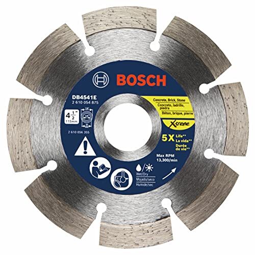 BOSCH DB4541E 4-1/2 In. Xtreme Segmented Rim Diamond Blade