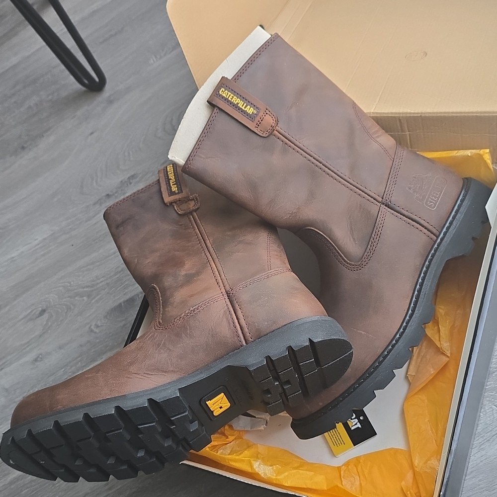 Caterpillar Steel Toe Work Boots Men's Size 11.5 Medium