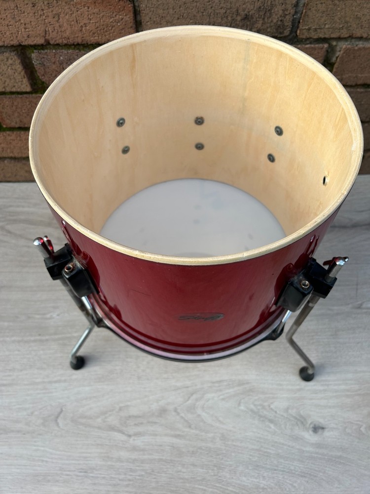 STAGG 12''x 10'' Floor Tom with Legs -Red - for Junior drum kit