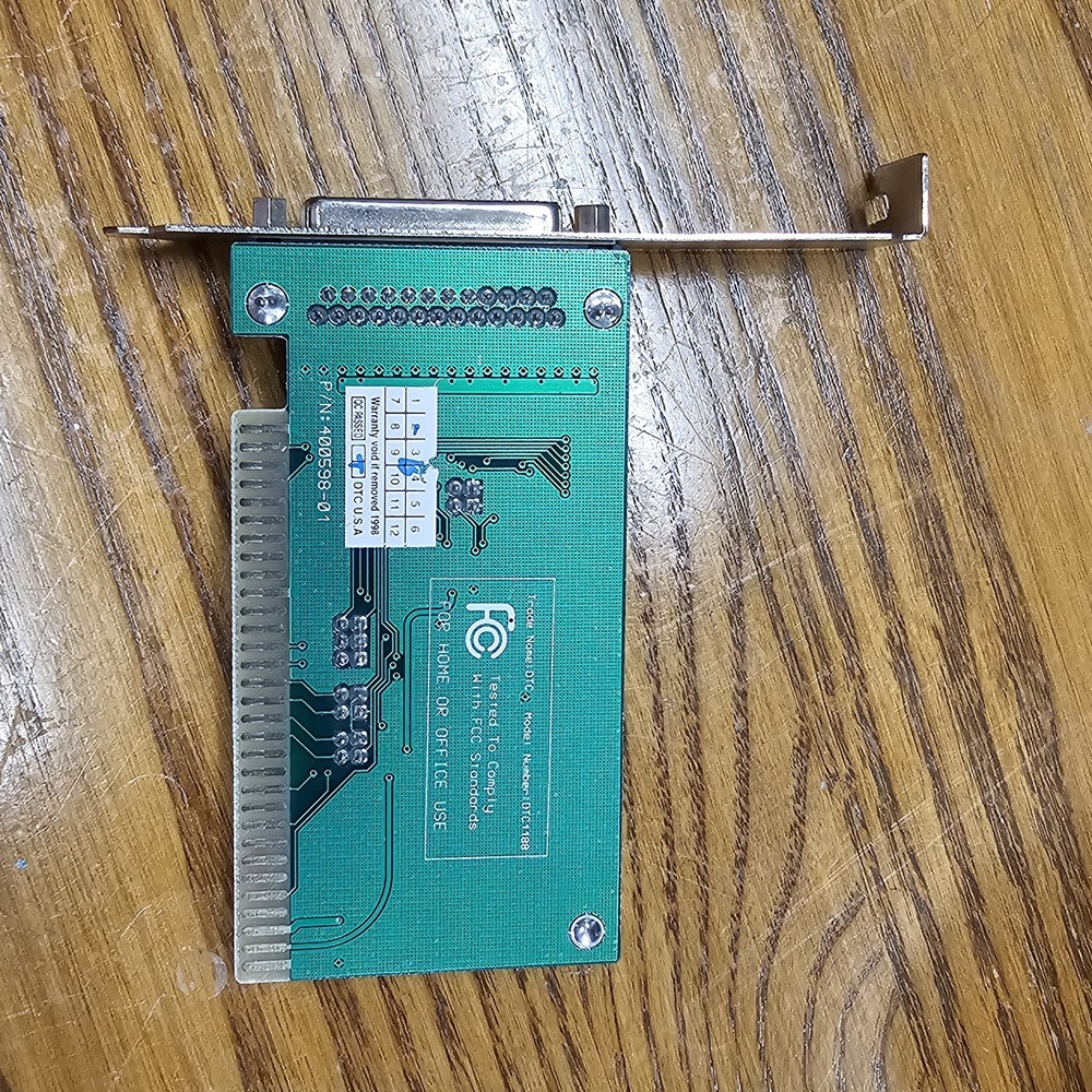 DTC Parallel Express 400598-01 DTC1188 ISA Card (BT22)