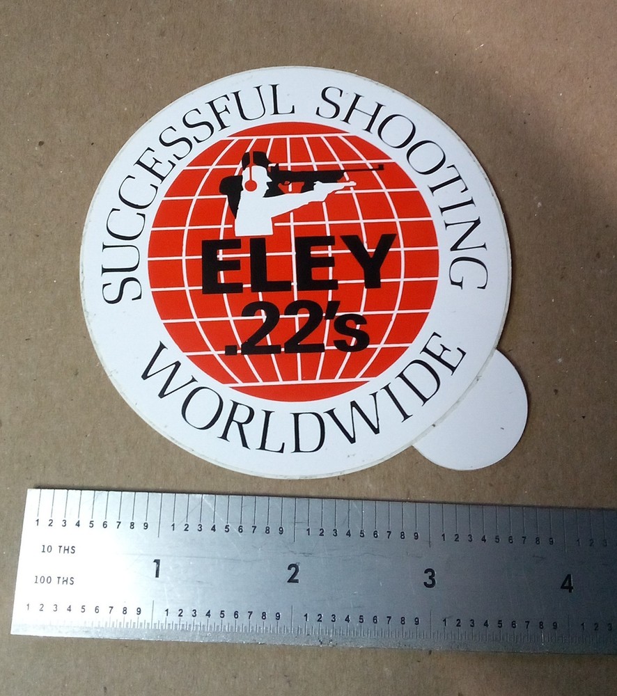 ELEY .22's SUCCESSFUL SHOOTING WORLDWIDE sticker