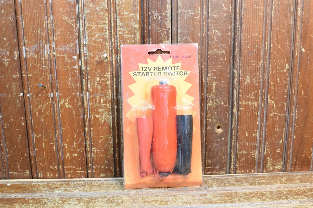 12V REMOTE STARTER SWITCH USE TO BYPASS IGNITION KEY ON SOLENOID STARTER ENGINE