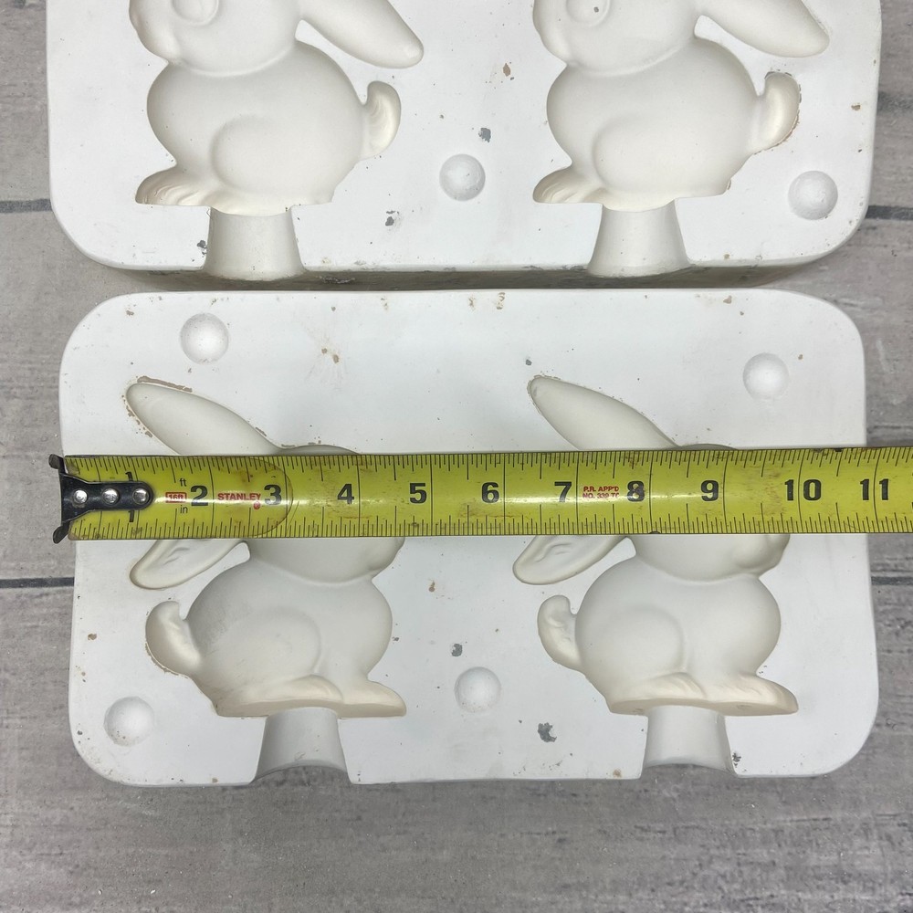 Macky’s Hobby Molds Ceramic Casting Mold 2 Rabbits #211