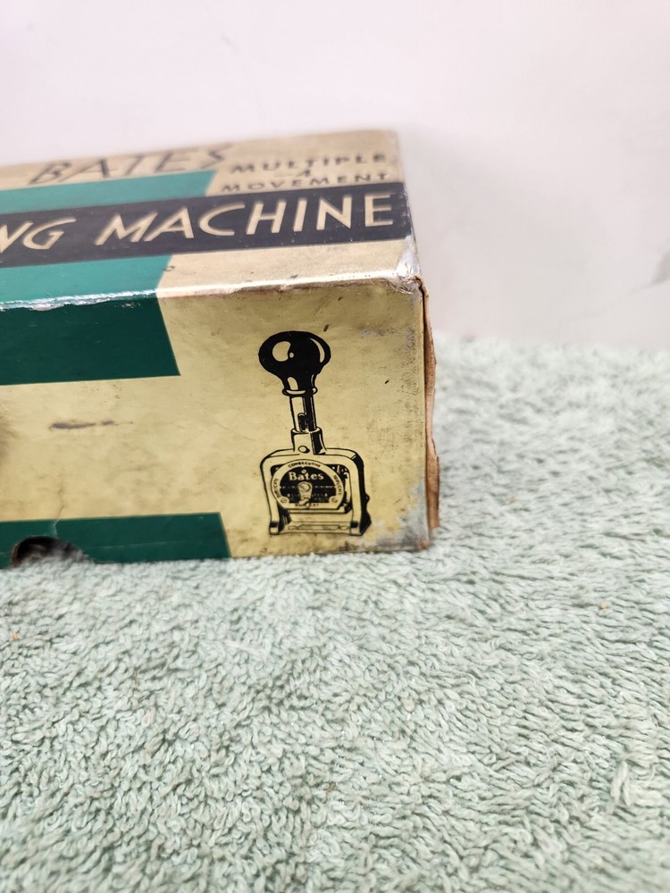 2 Bates Multiple 4 Movement Numbering Machine 6 Wheel & Box