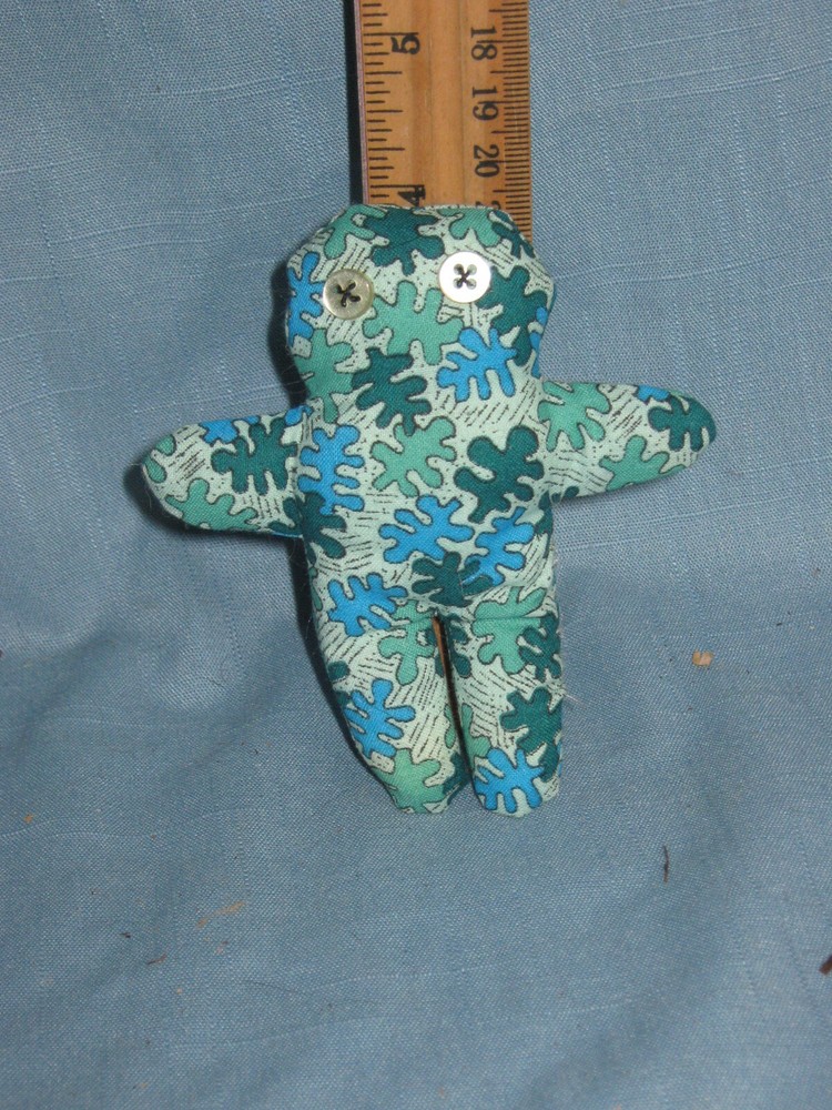 VOODOO DOLL-POPPET-HANDMADE- 4 1/2"