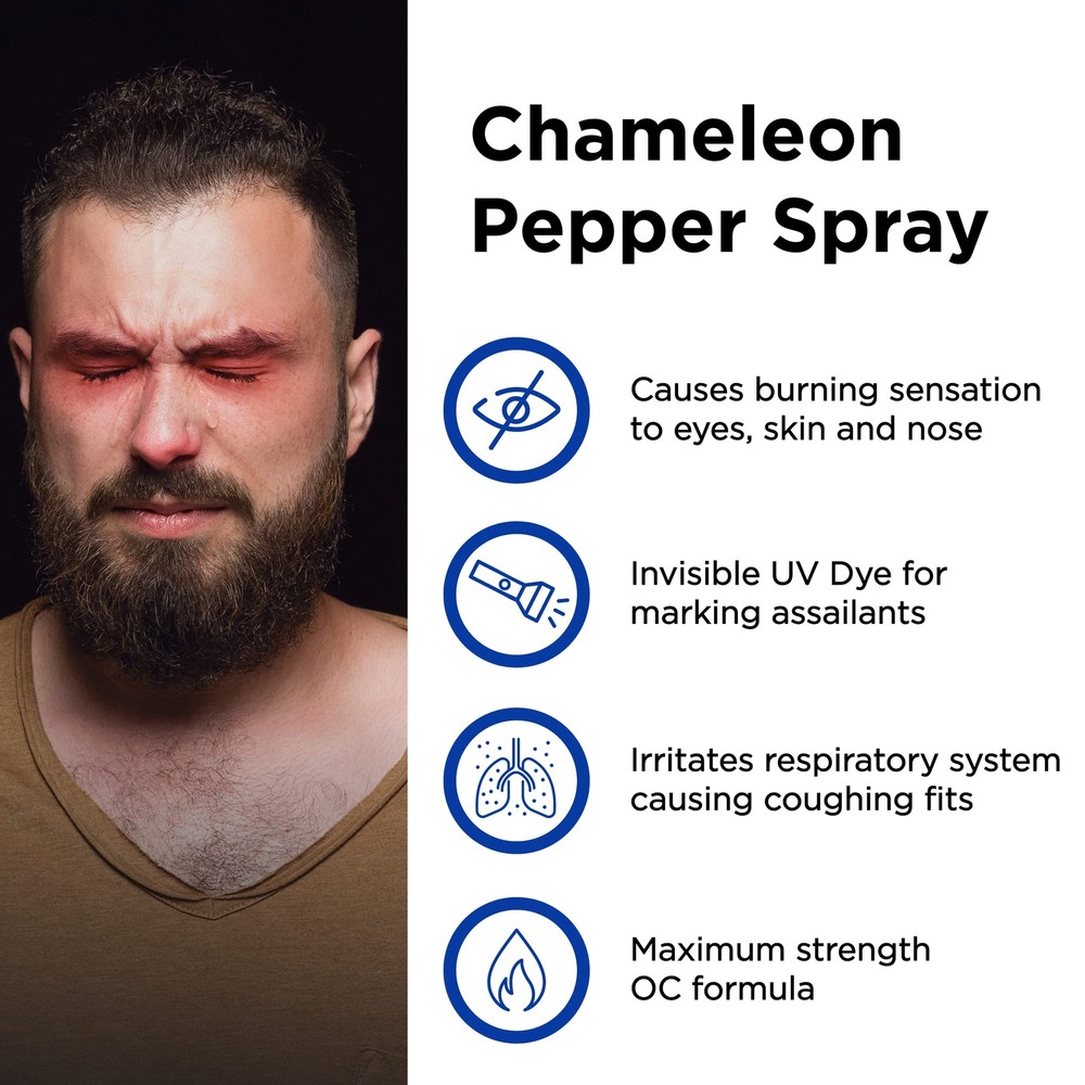 New Mace Chameleon Pepper Spray Flag 00777