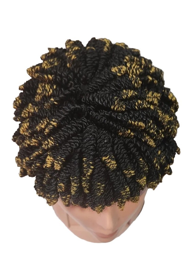 Braided Wig Handmade Micro Braids, Short Braid